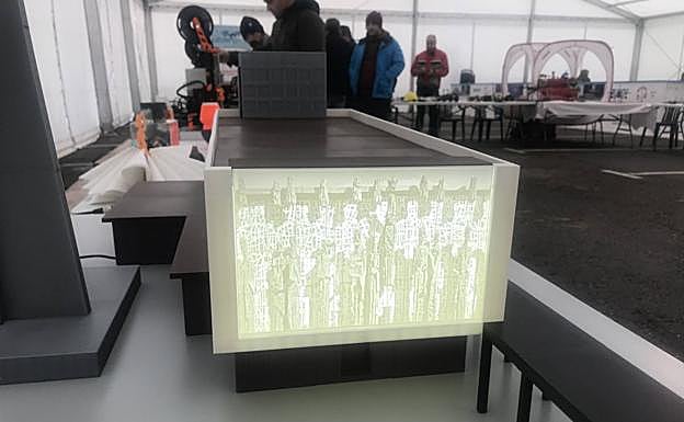 Detalle de la maqueta.