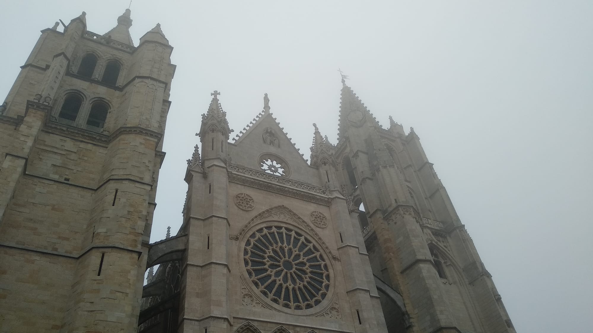 Fotos: León amanece con niebla en Nochebuena