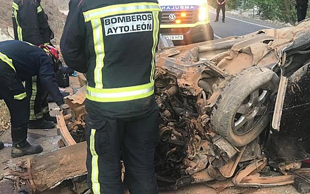 Fallece un hombre de 32 años tras un accidente de tráfico en Ferral del Bernesga