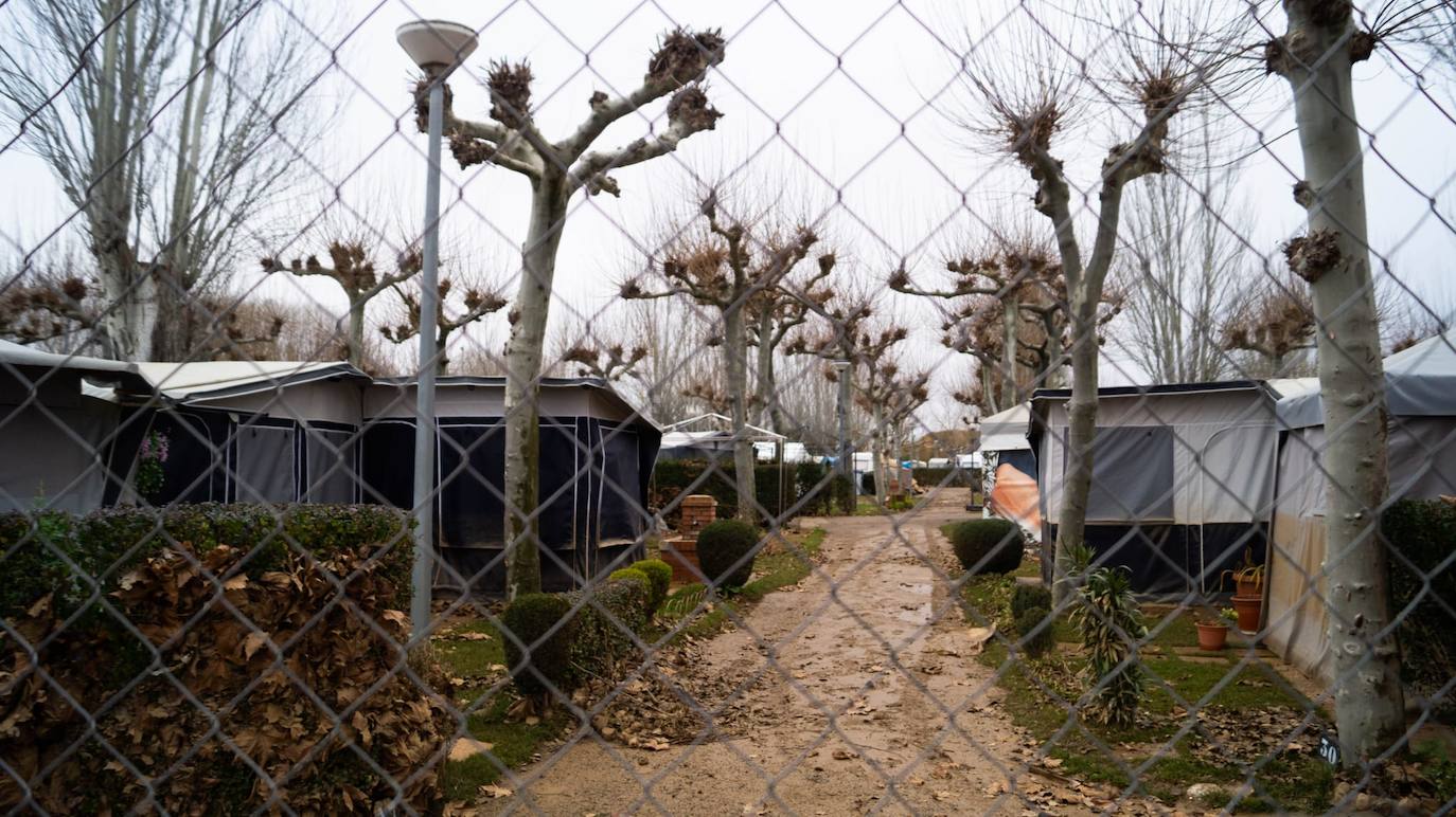 Fotos: Situación del camping de Sahagún