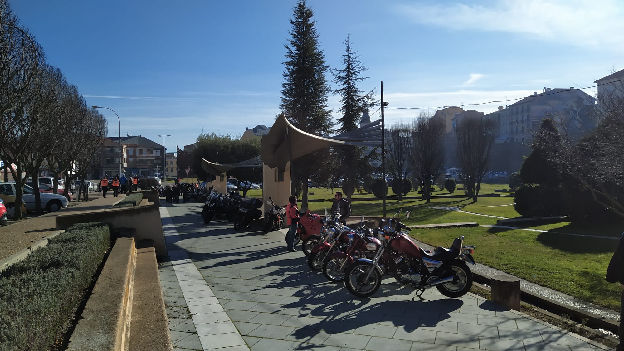 Fotos: Moteros despiden el año en el Monumento en Honor al Motorista en Astorga