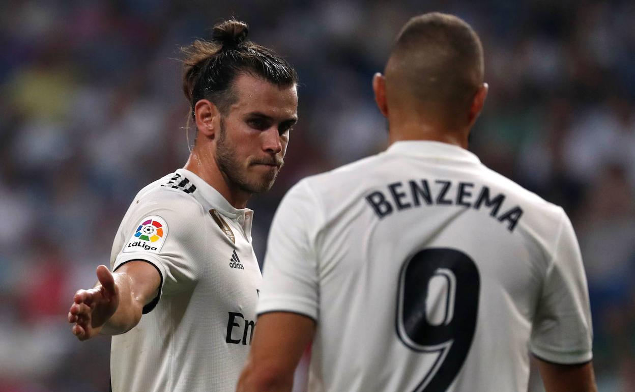 Bale y Benzema, en un partido de la pasada campaña. 