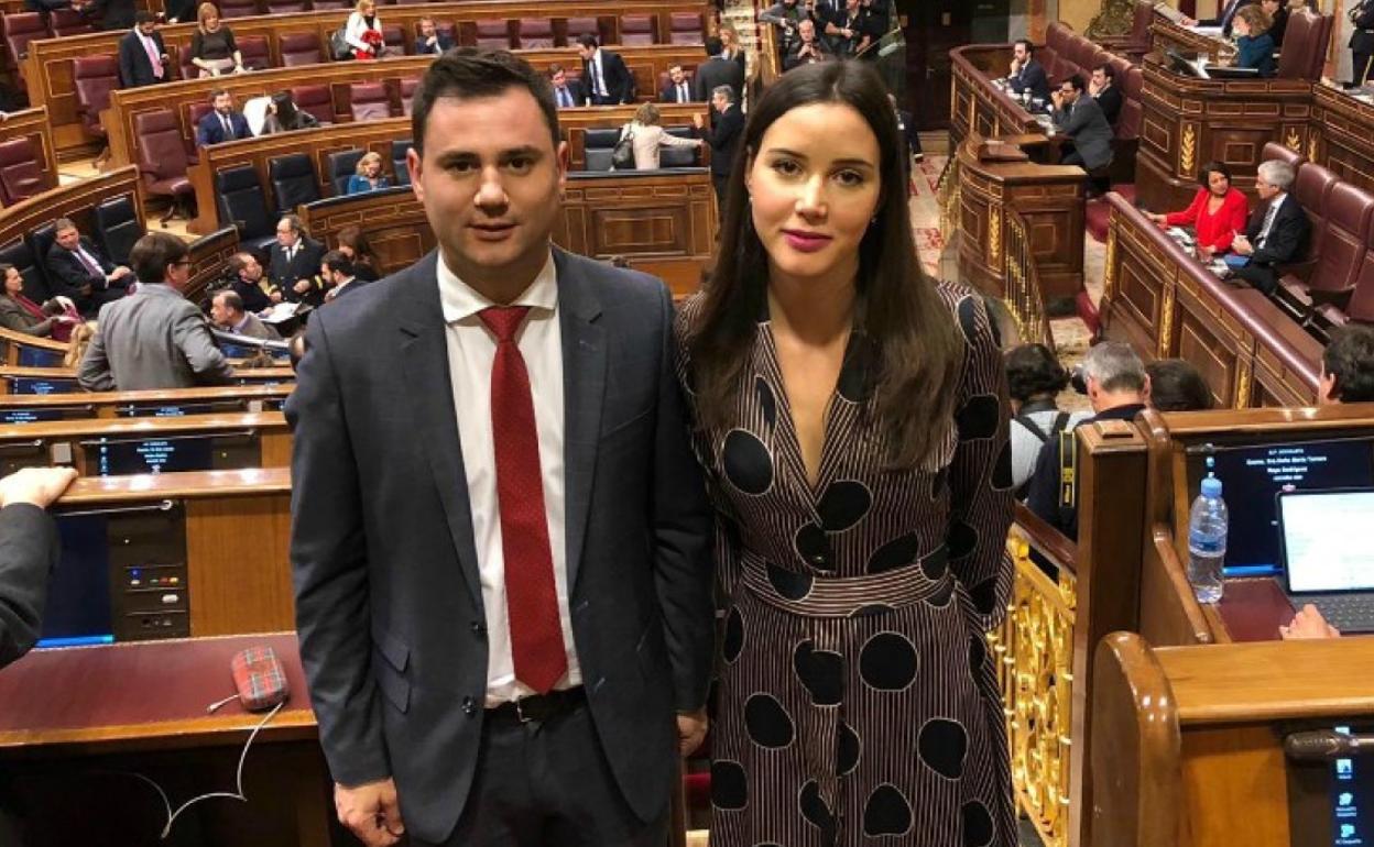 Javier Alfonso Cendón y Andrea Fernández, diputados del PSOE por León.
