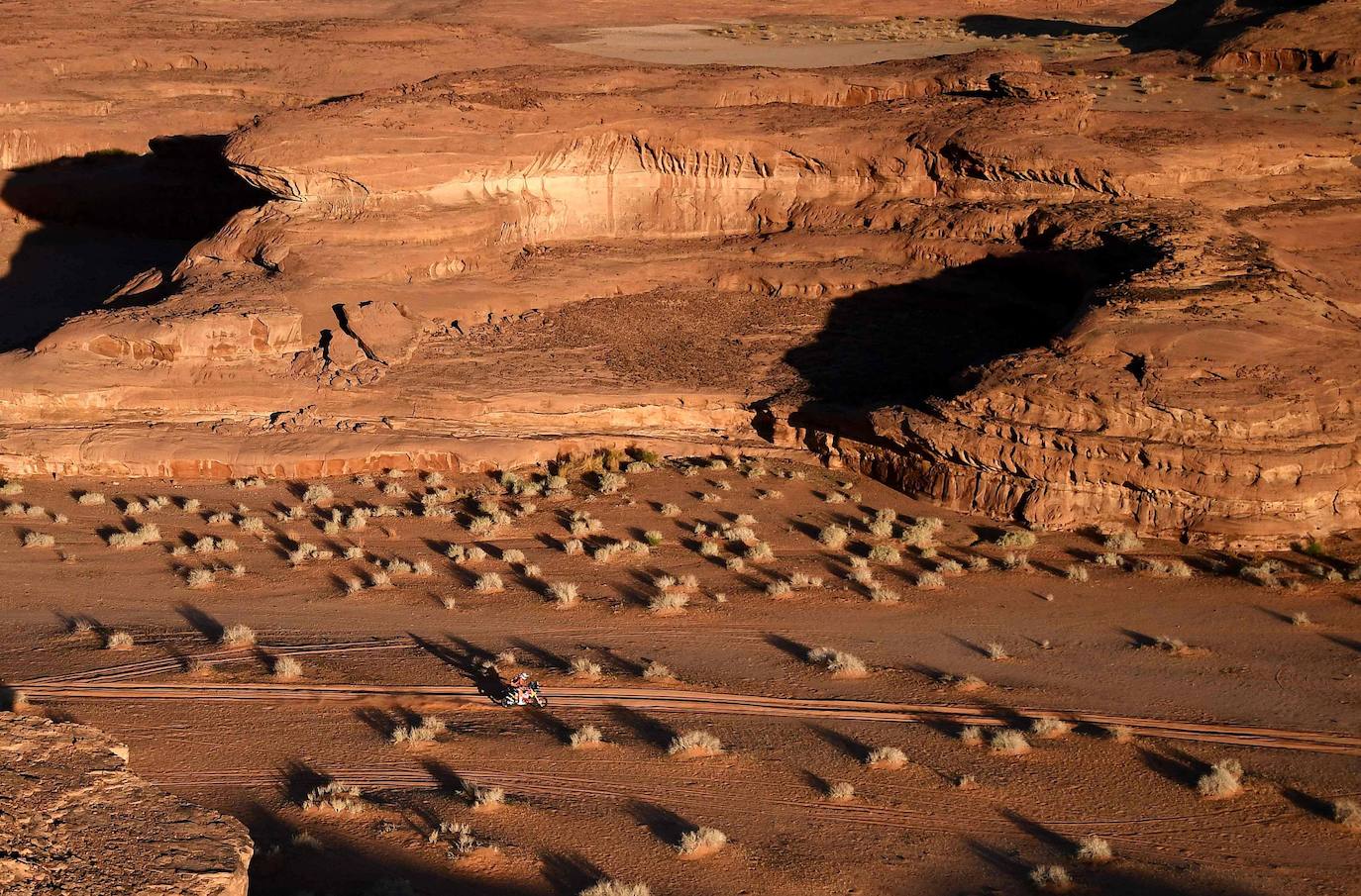 Estas son algunas de las mejores imágenes del Rally Dakar en la etapa correspondiente a este jueves. 