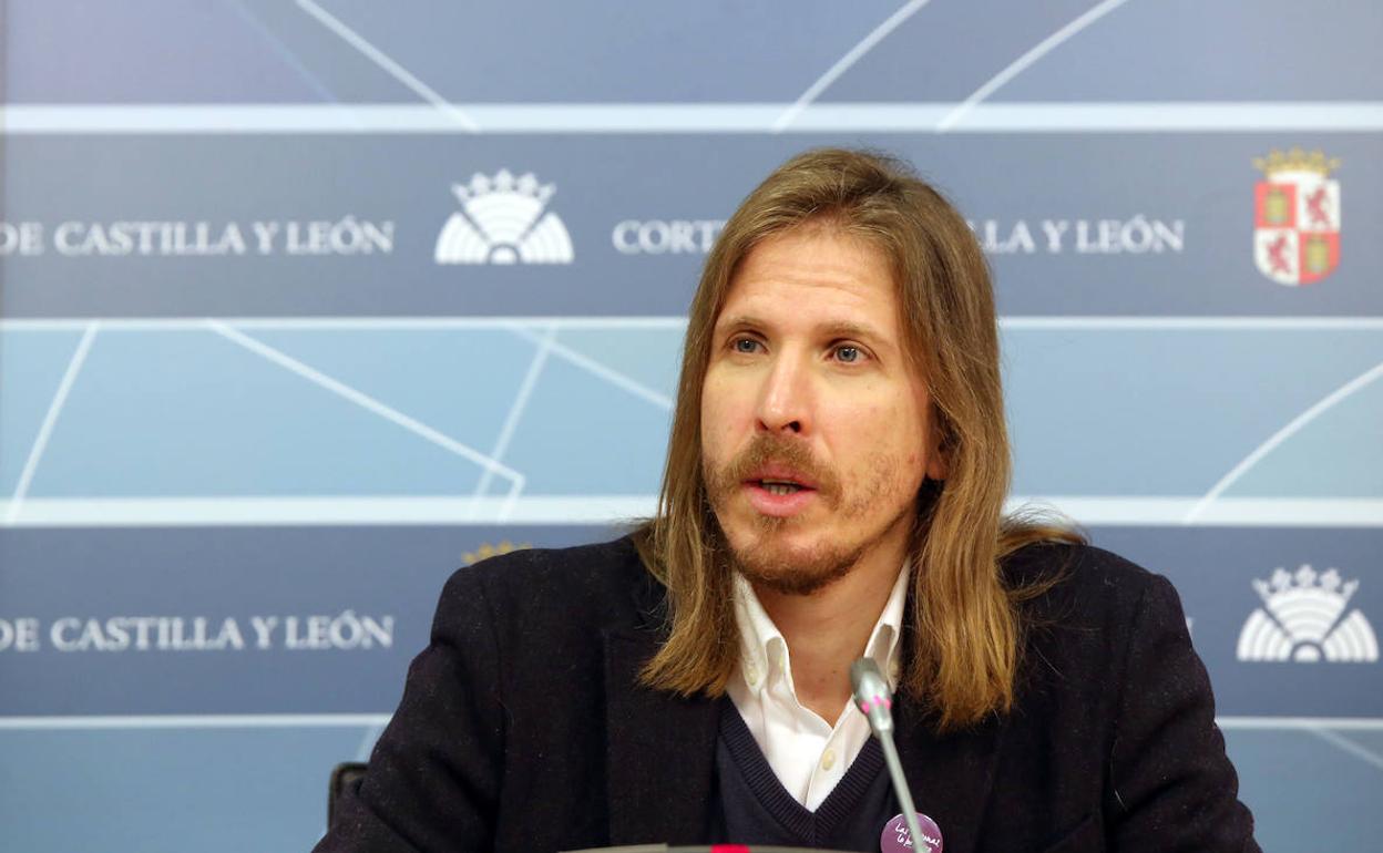 El secretario general de Podemos Castilla y León, Pablo Fernández, en una imagen de archivo. 