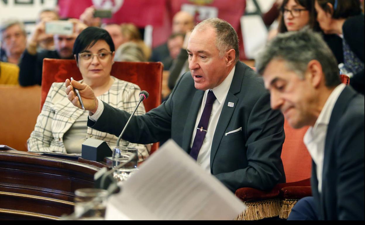 Concejales de UPL en el Ayuntamiento de León.