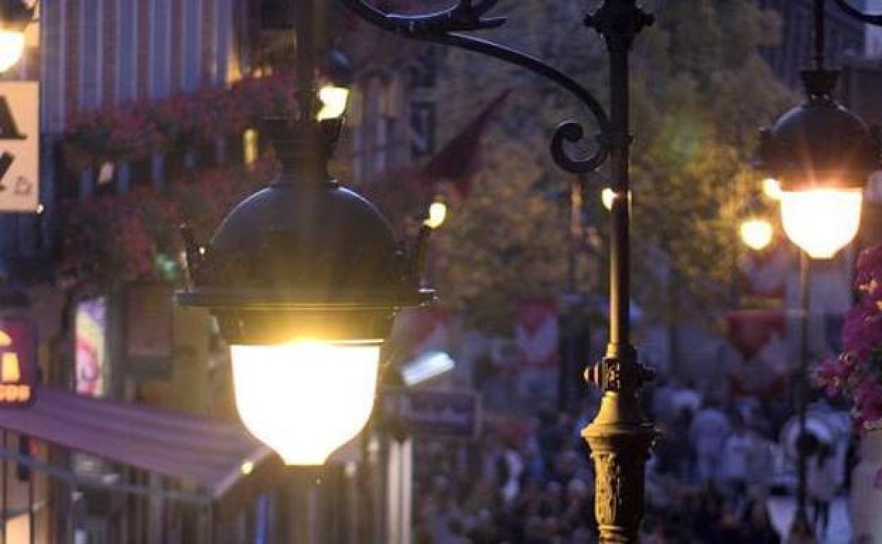 Luminarias de León antes de ser cambiadas.