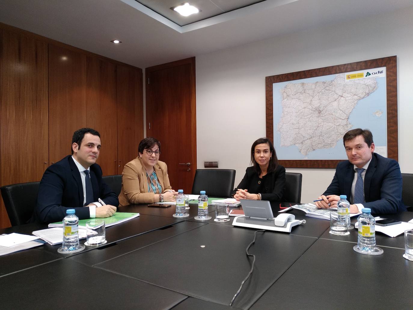 Un momento de la reunión mantenida en Madrid. 