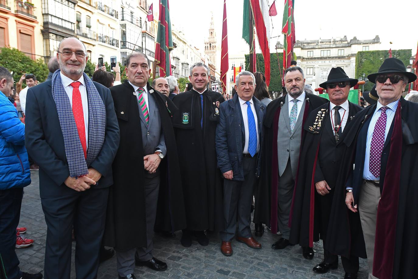Fotos: La Diputación y los pendones pasean por Sevilla