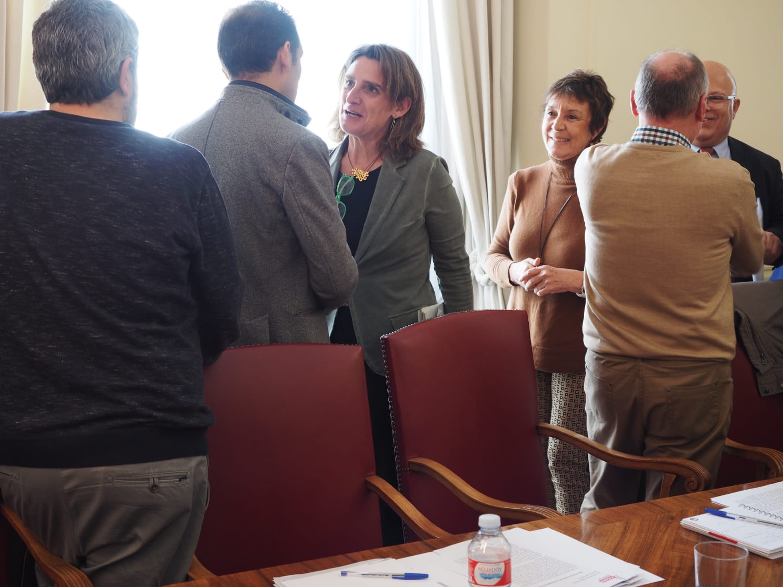 La ministra de Transición Ecológica y vicepresidenta del Gobierno,Teresa Ribera, se reúne con CCOO y UGT en Subdelegación del Gobierno en León para analizar y tratar el 'Pacto por León' promovido por las fuerzas sindicales.