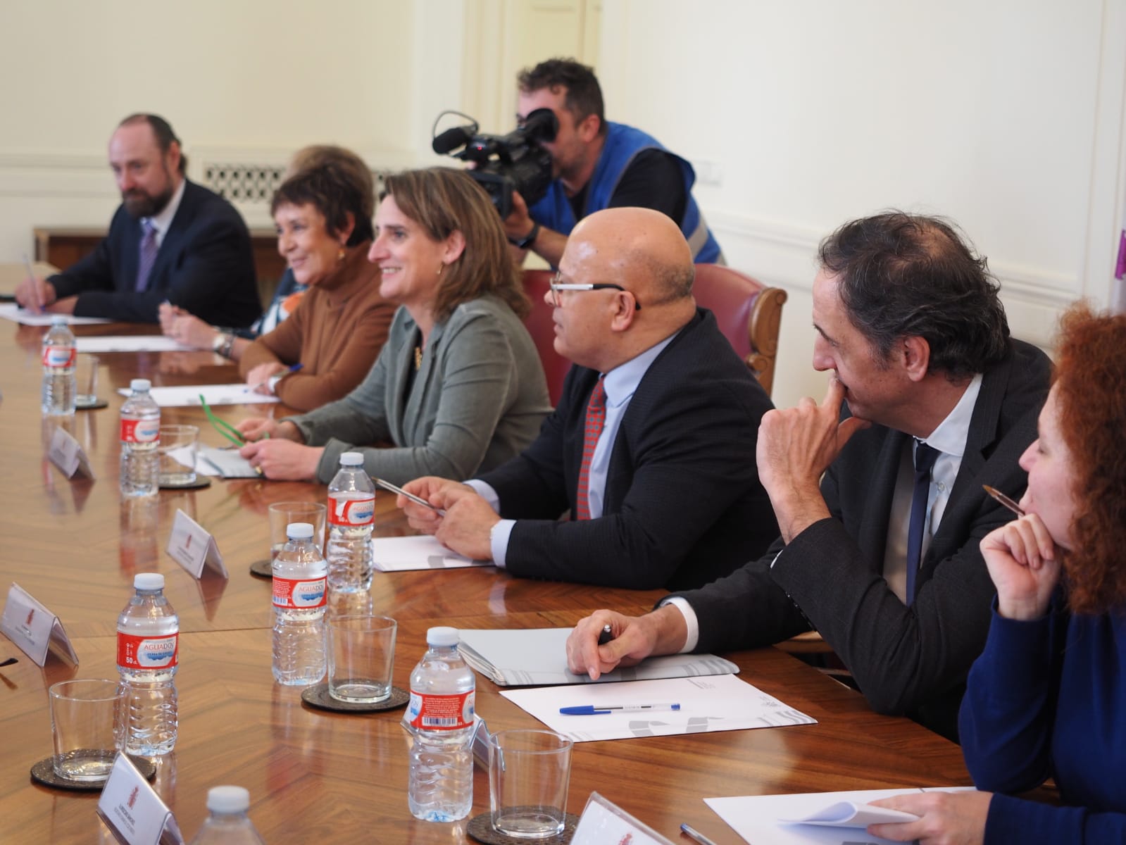 La ministra de Transición Ecológica y vicepresidenta del Gobierno,Teresa Ribera, se reúne con CCOO y UGT en Subdelegación del Gobierno en León para analizar y tratar el 'Pacto por León' promovido por las fuerzas sindicales.