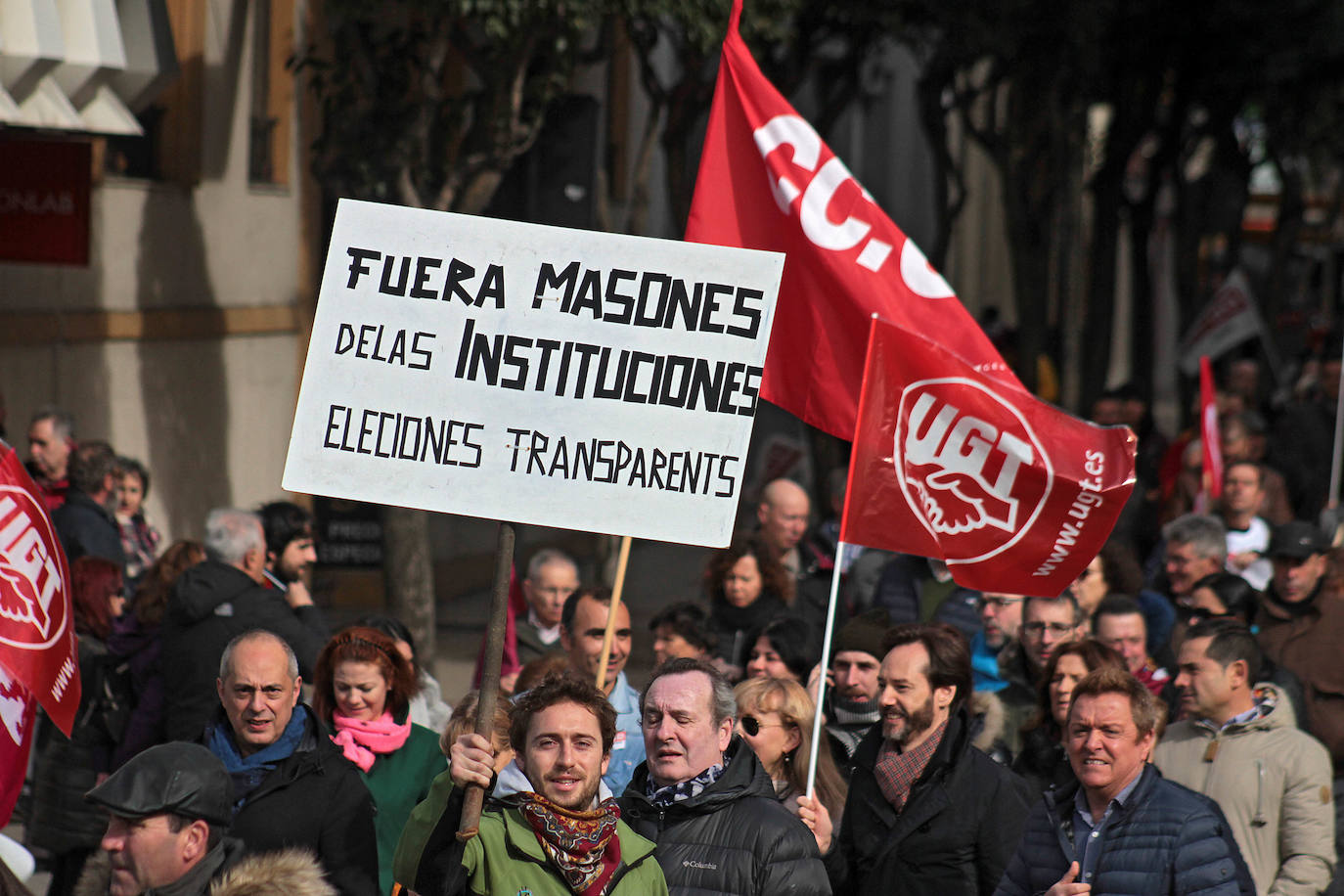 Fotos: Las imágenes de la manifestación captadas por Peio García