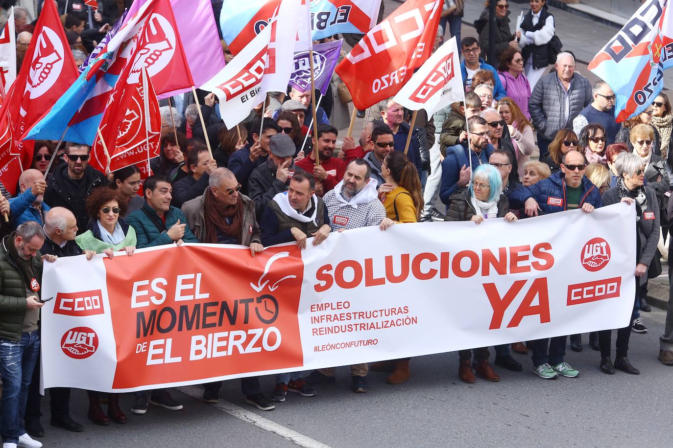 Fotos: Las imágenes de César Sánchez del 16-F en Ponferrada