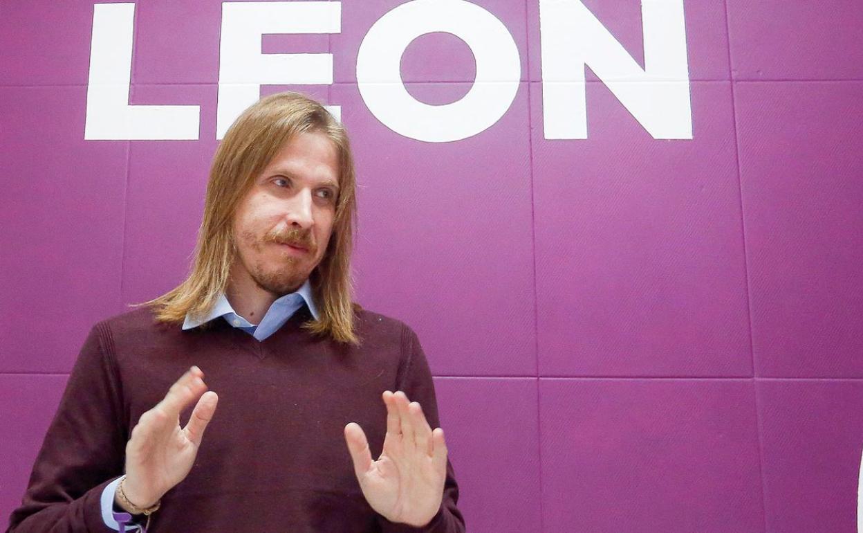 Pablo Fernández, secretario general de Podemos en Castilla y León.