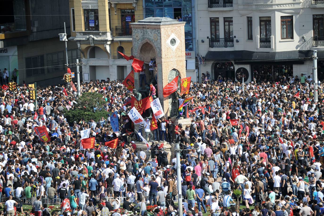 Protestas en el parque Gezi (Estambul) en 2013.