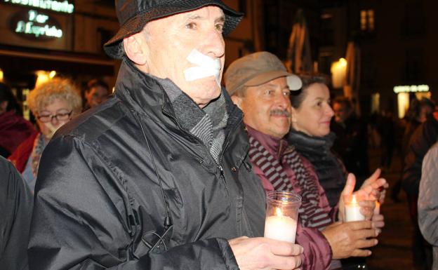 Galería. Manifestantes en León.