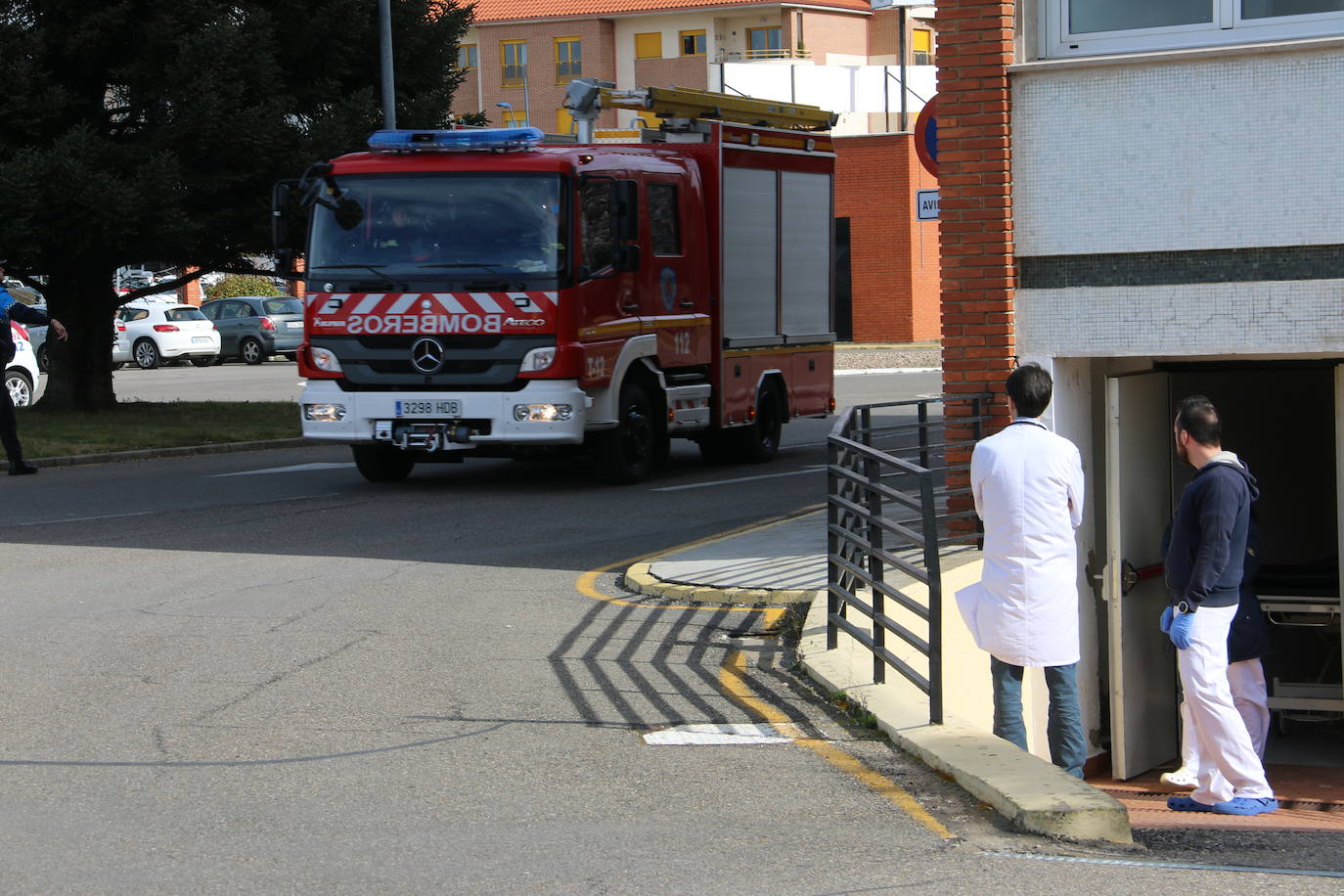 Fotos: Simulacro en el Hospital San Juan de Dios de León