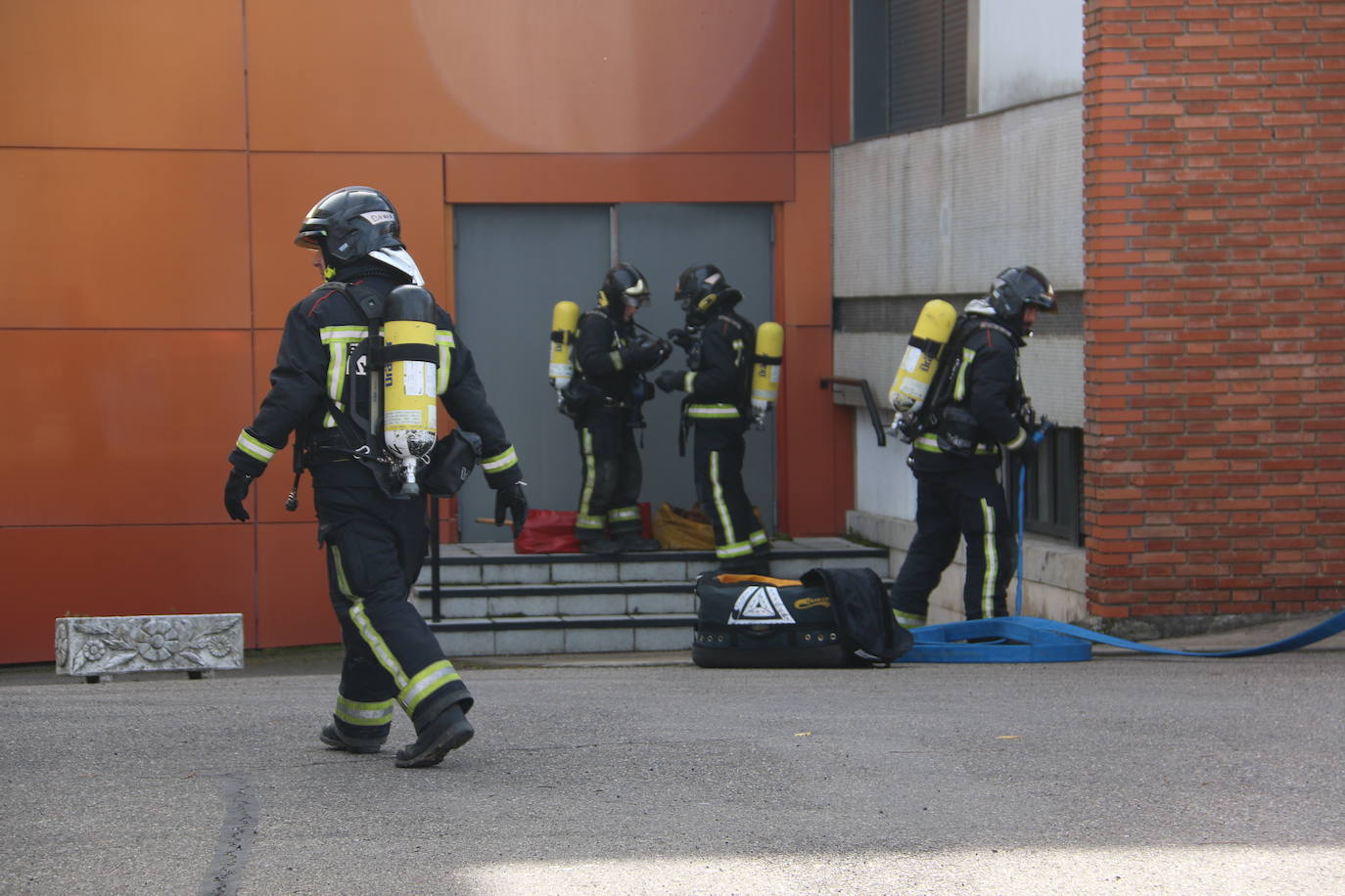 Fotos: Simulacro en el Hospital San Juan de Dios de León