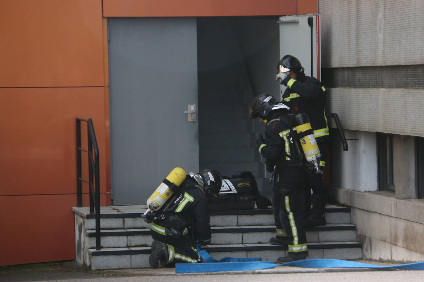 Fotos: Simulacro en el Hospital San Juan de Dios de León