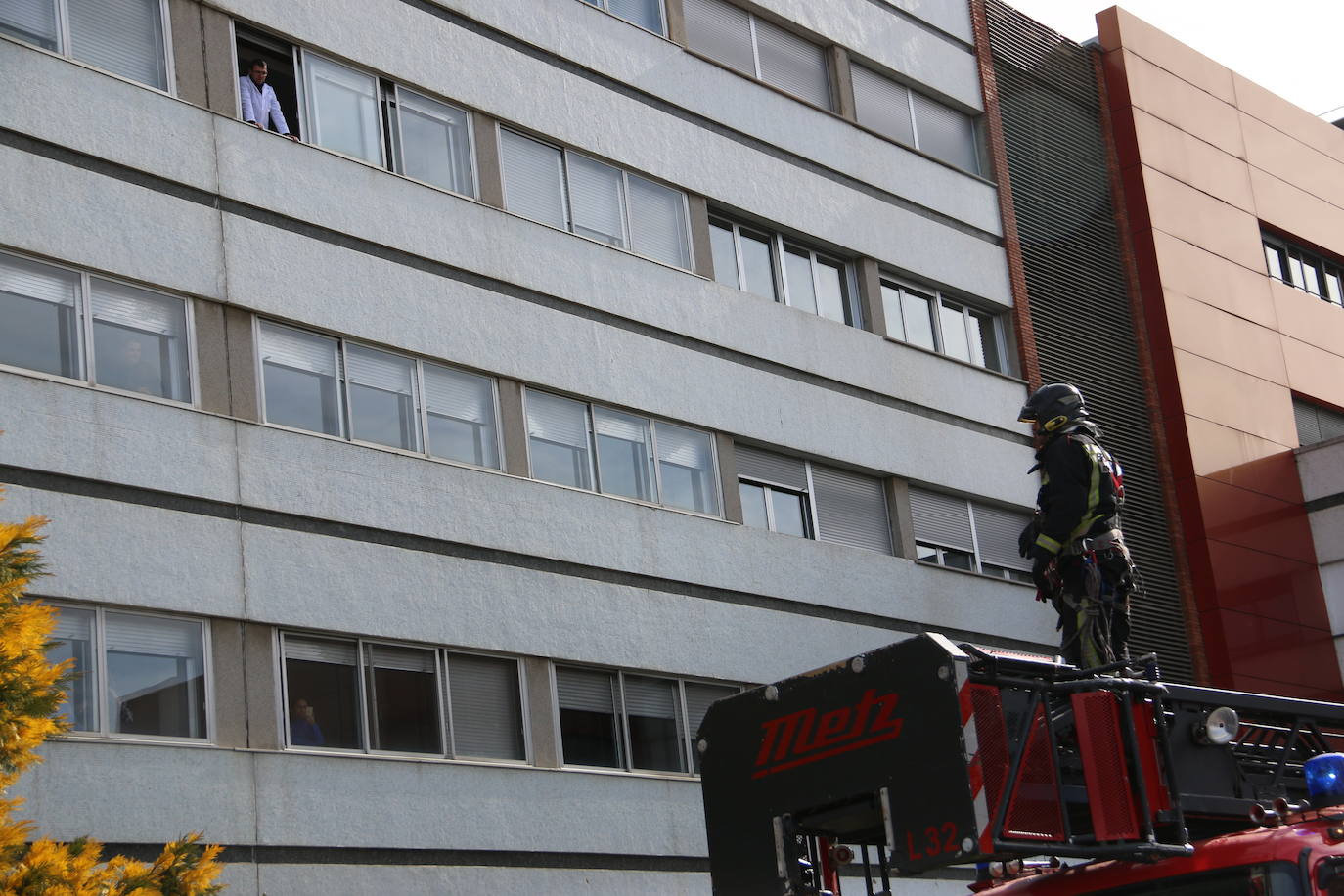 Fotos: Simulacro en el Hospital San Juan de Dios de León