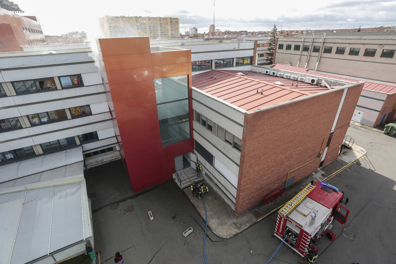 Fotos: Simulacro en el Hospital San Juan de Dios de León