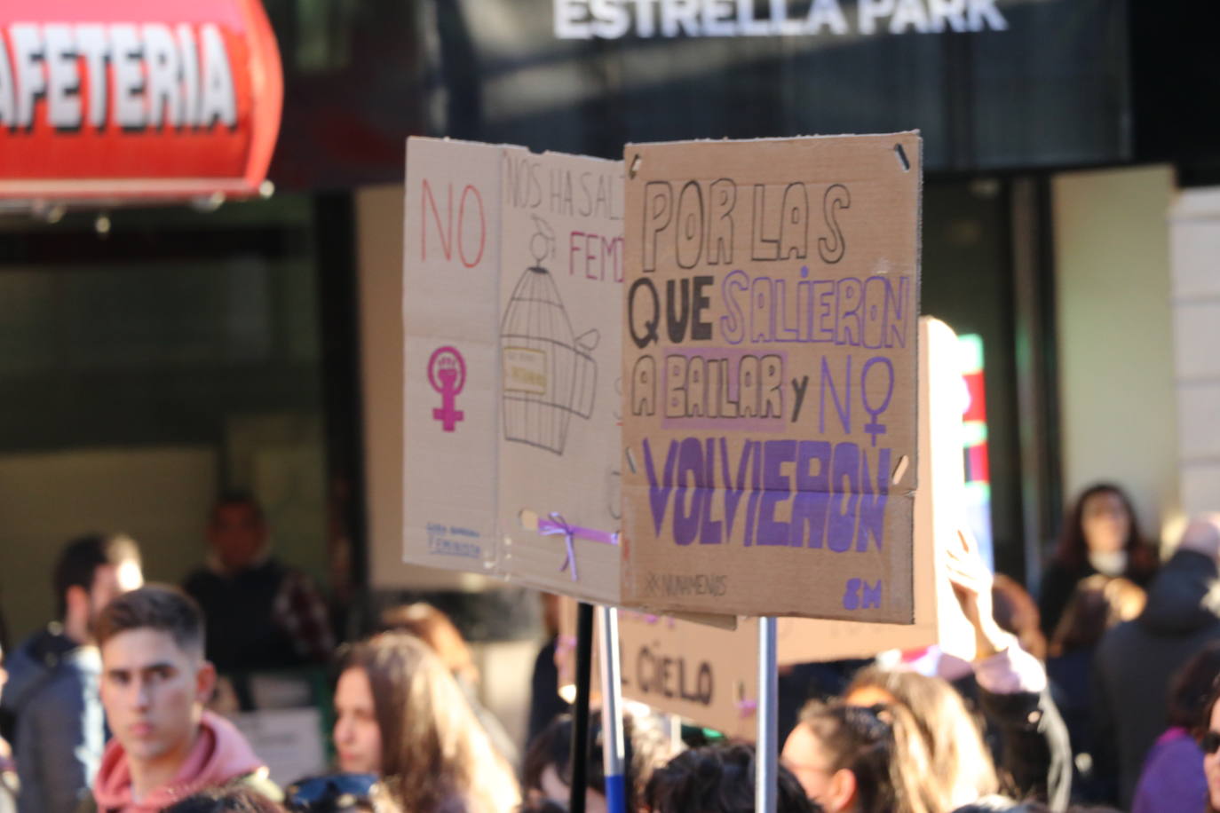 Fotos: El 8M en los &#039;versos&#039; de cartón