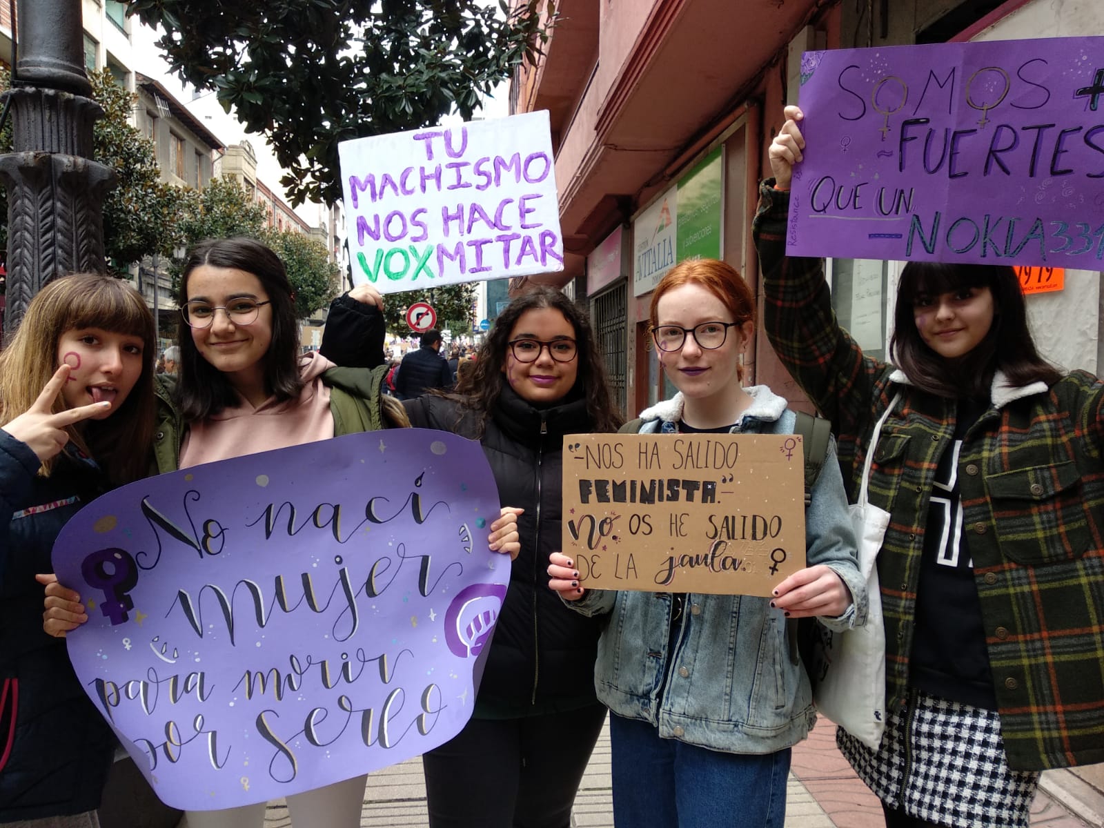 Manifestación en Ponferrada con motivo del Día Internacional de la Mujer