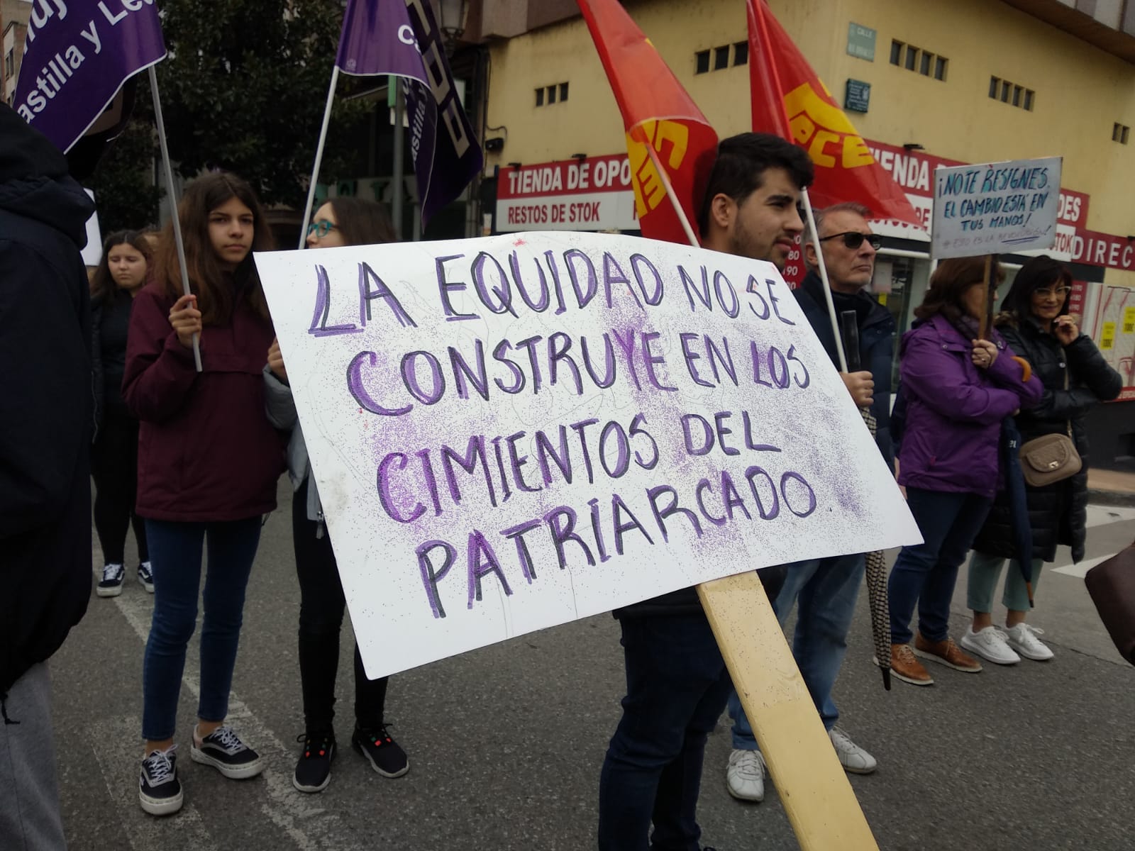 Manifestación en Ponferrada con motivo del Día Internacional de la Mujer