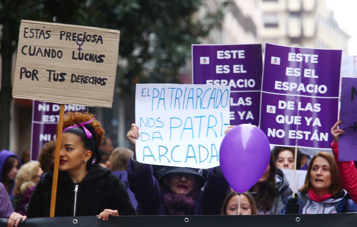 Manifestación en Ponferrada con motivo del Día Internacional de la Mujer