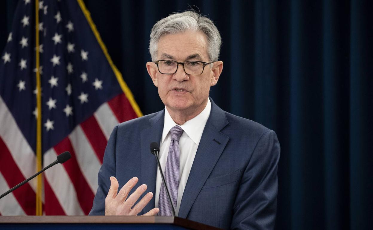 El presidente de la Reserva Federal de EE UU, Jerome Powell. 