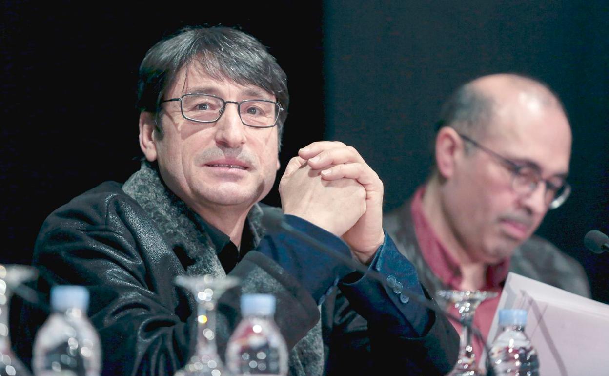 Carmelo Gómez, en el I Encuentro en el Camino en Sahagún.