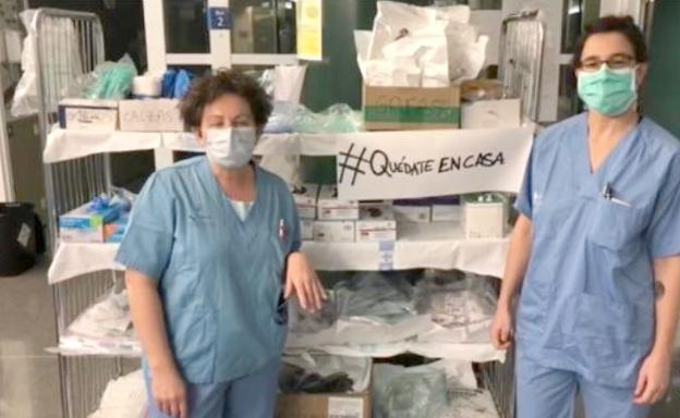 Los trabajadores de la UCI del Hospital de León lo tienen claro: #Quédateencasa