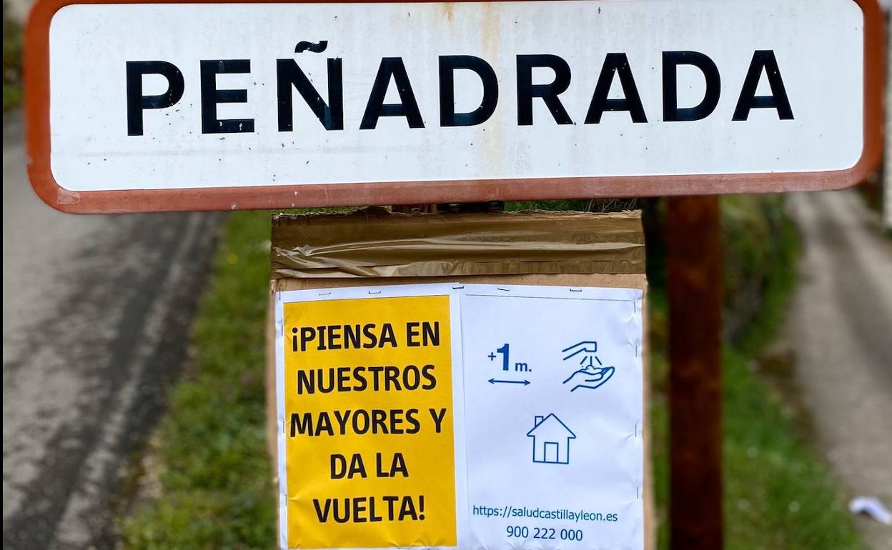 Imagen del cartel de entrada a la localidad. 