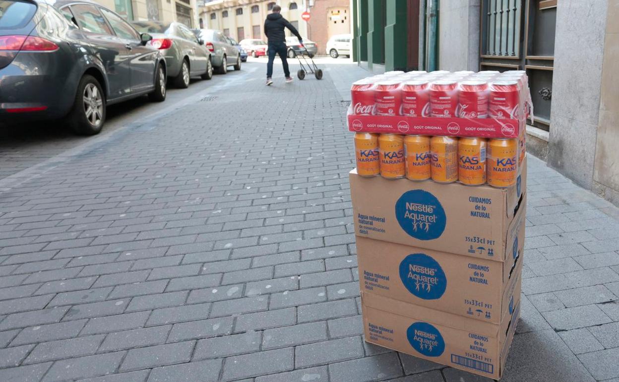 Imagen de algunos de los productos recogidos por los hosteleros de la ciudad.