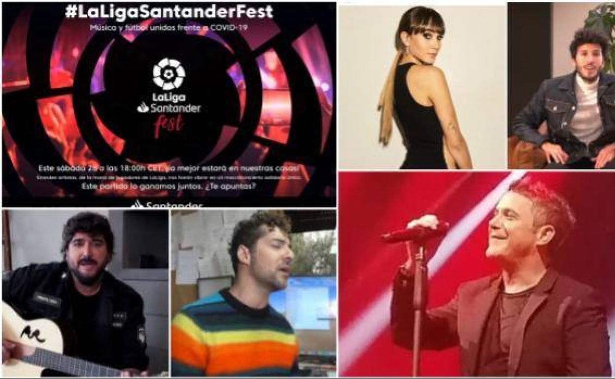 'LaLiga Santander Fest' une música y fútbol para vencer al COVID-19