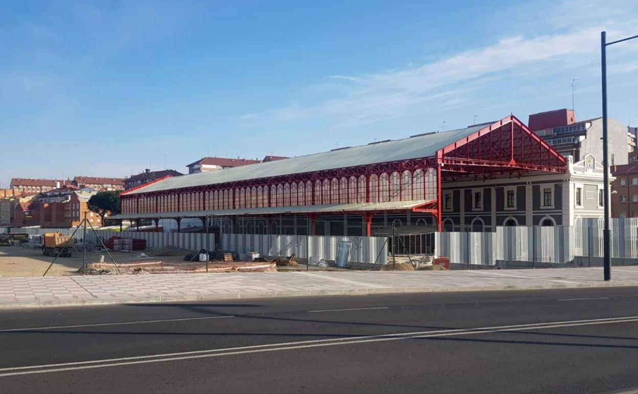 Obras de integración del ferrocarril en León.