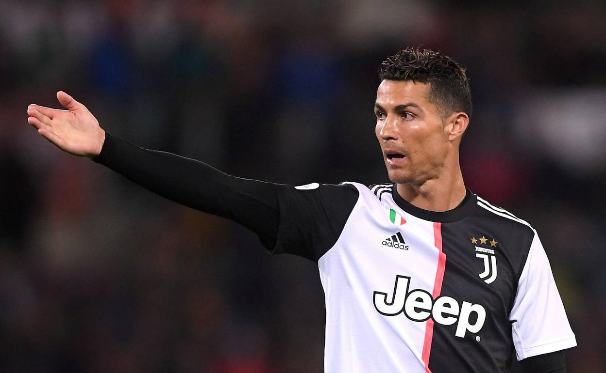 Cristiano Ronaldo, durante un partido de la Juventus. 