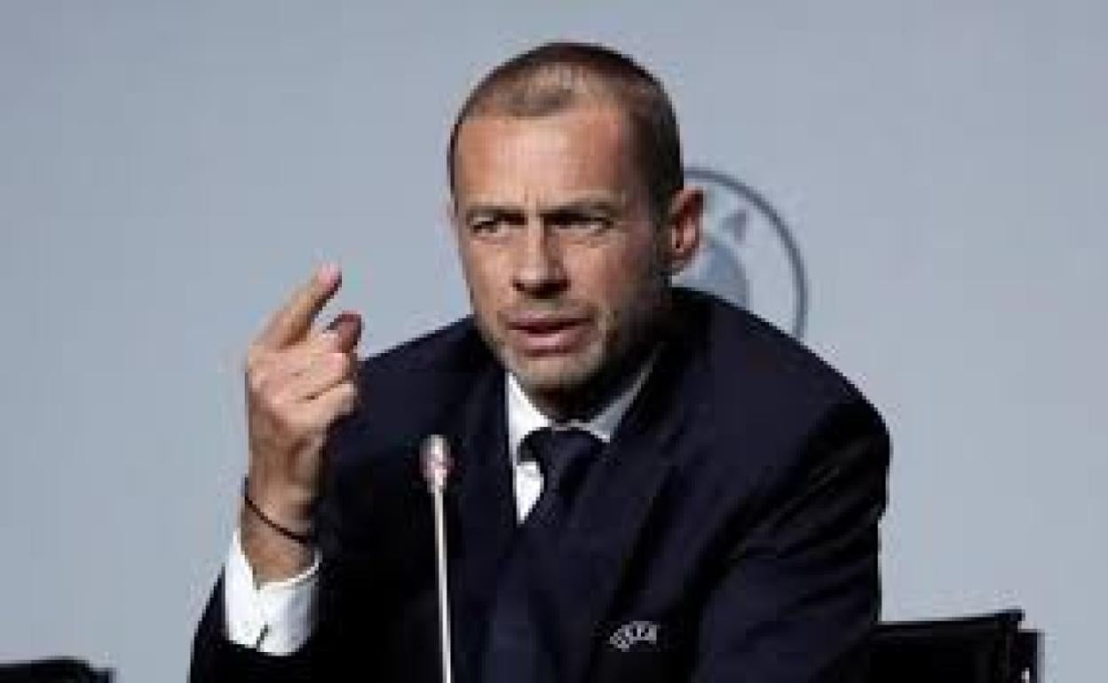 El presidente de la UEFA, Aleksander Ceferin. 