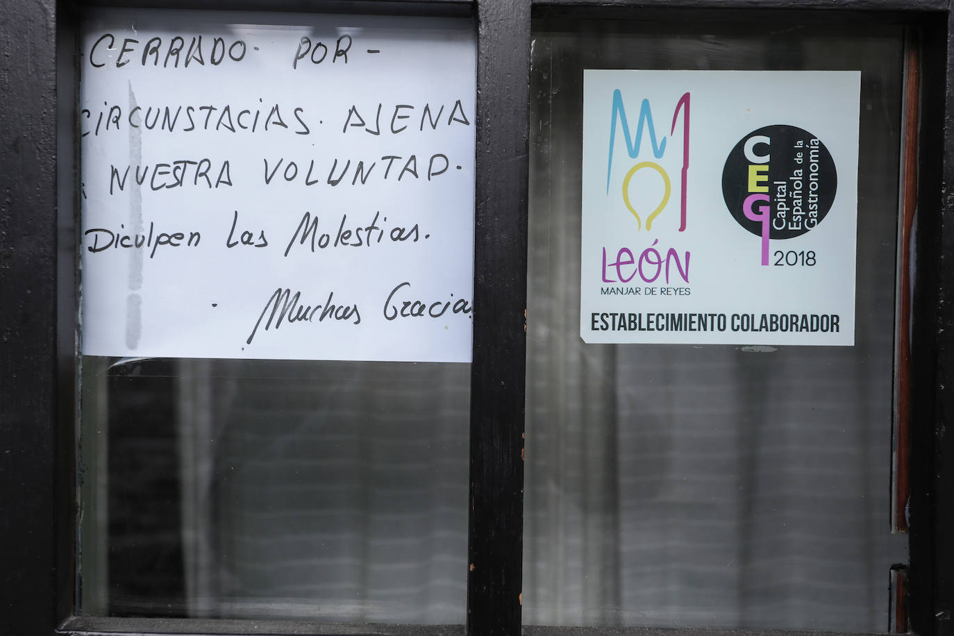 Fotos: Establecimientos de hostelería cerrados en León por el estado de alarma sanitaria