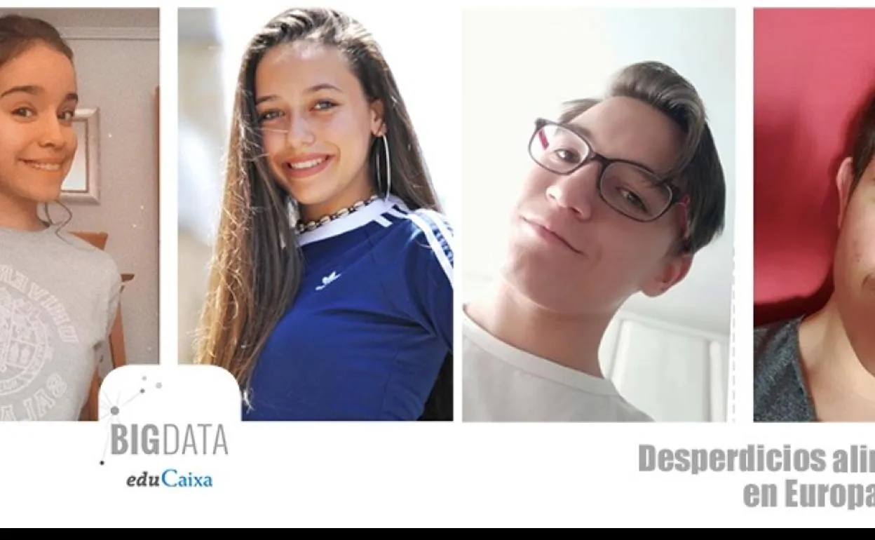 Cuatro alumnos del San Juan de la Cruz representarán a León en el 'Reto BigData' de Fundación EduCaixa