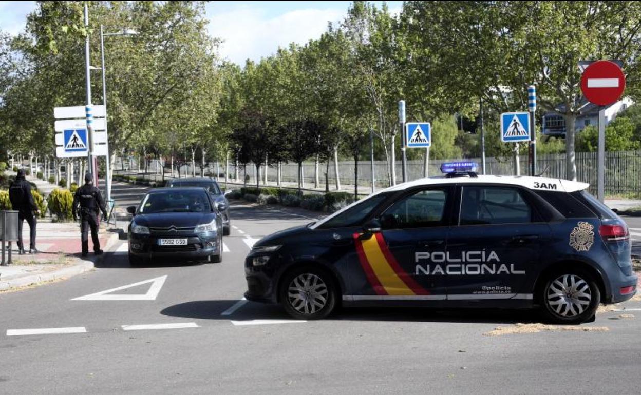 Control de la Policía Nacional.