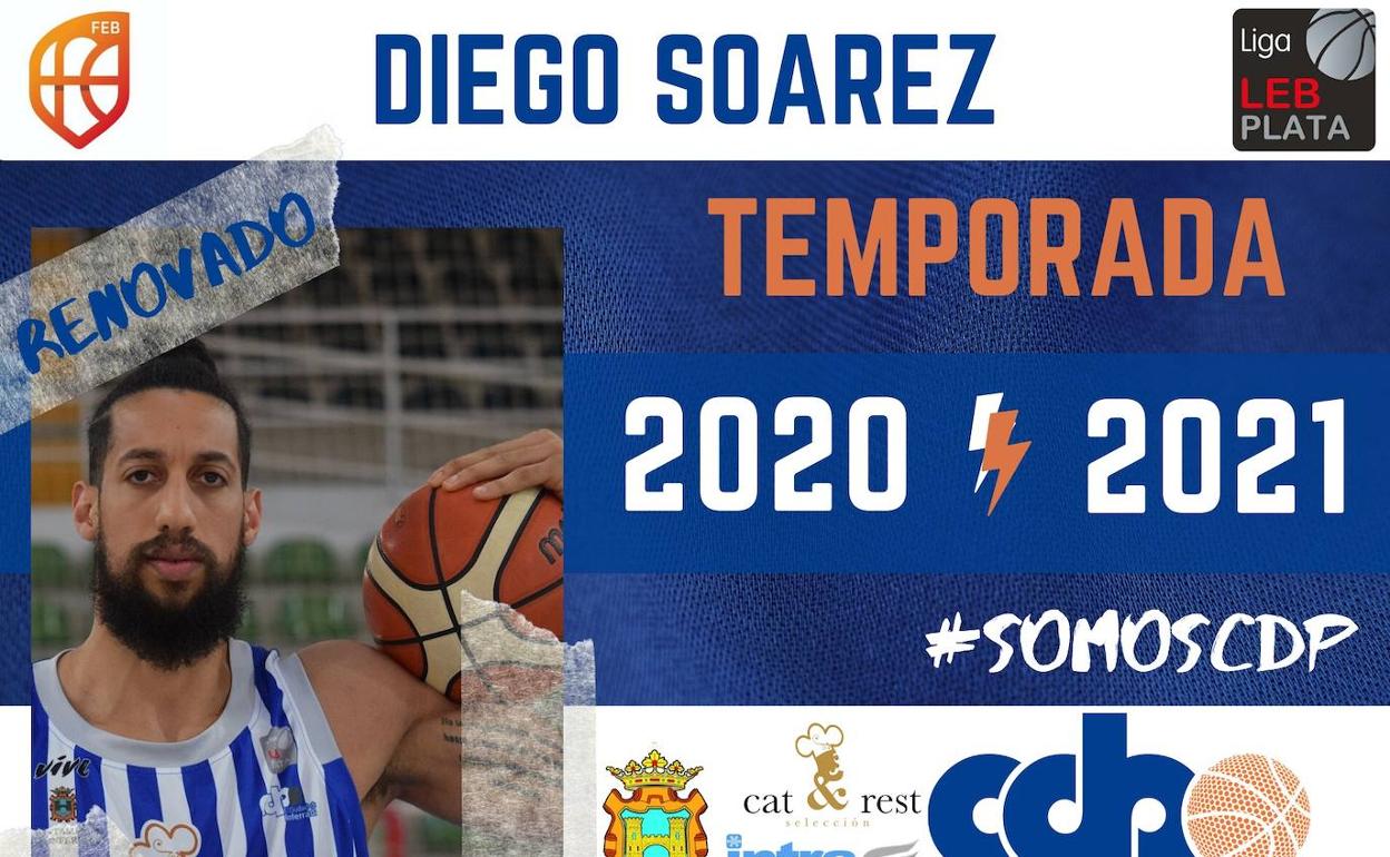 Diego Soárez, primera renovación en el Ciudad de Ponferrada