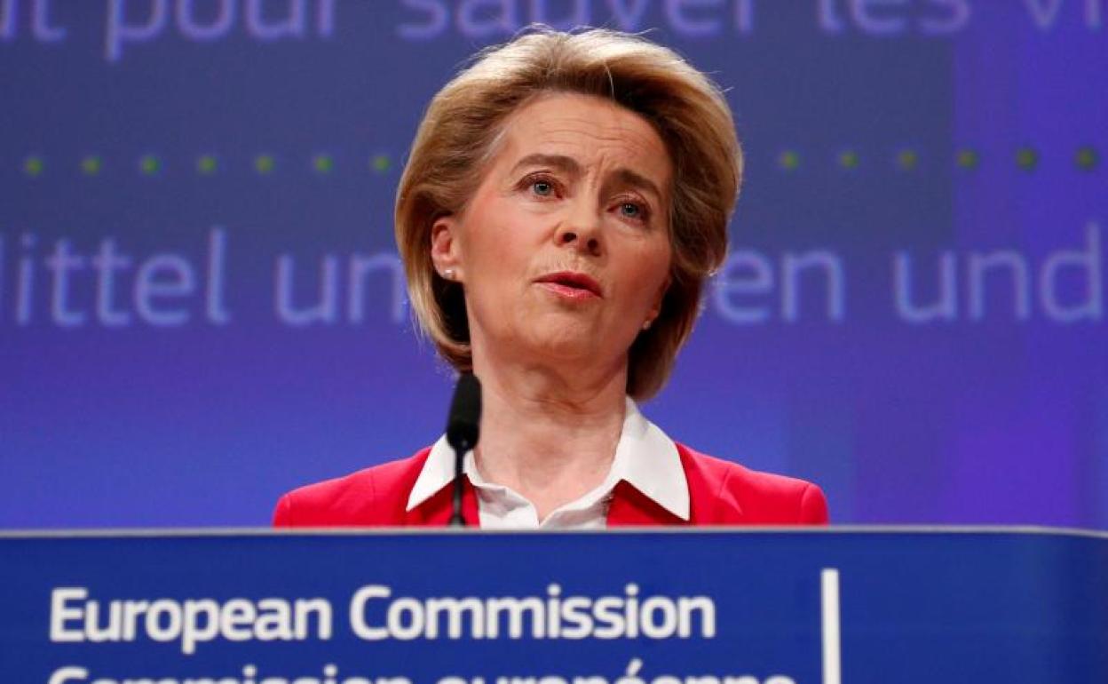 Ursula von der Leyen, presidenta de la Comisión Europea 