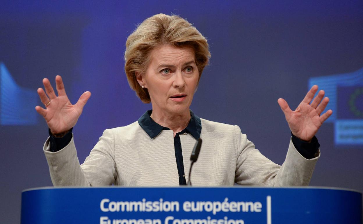 Ursula von der Leyen, presidenta de la Comisión Europea.