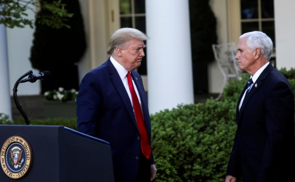 Donald Trump y su vicepresidente, Mike Pence.