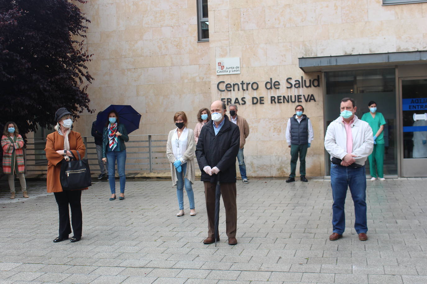 Algunos de los médicos concentrados en León.