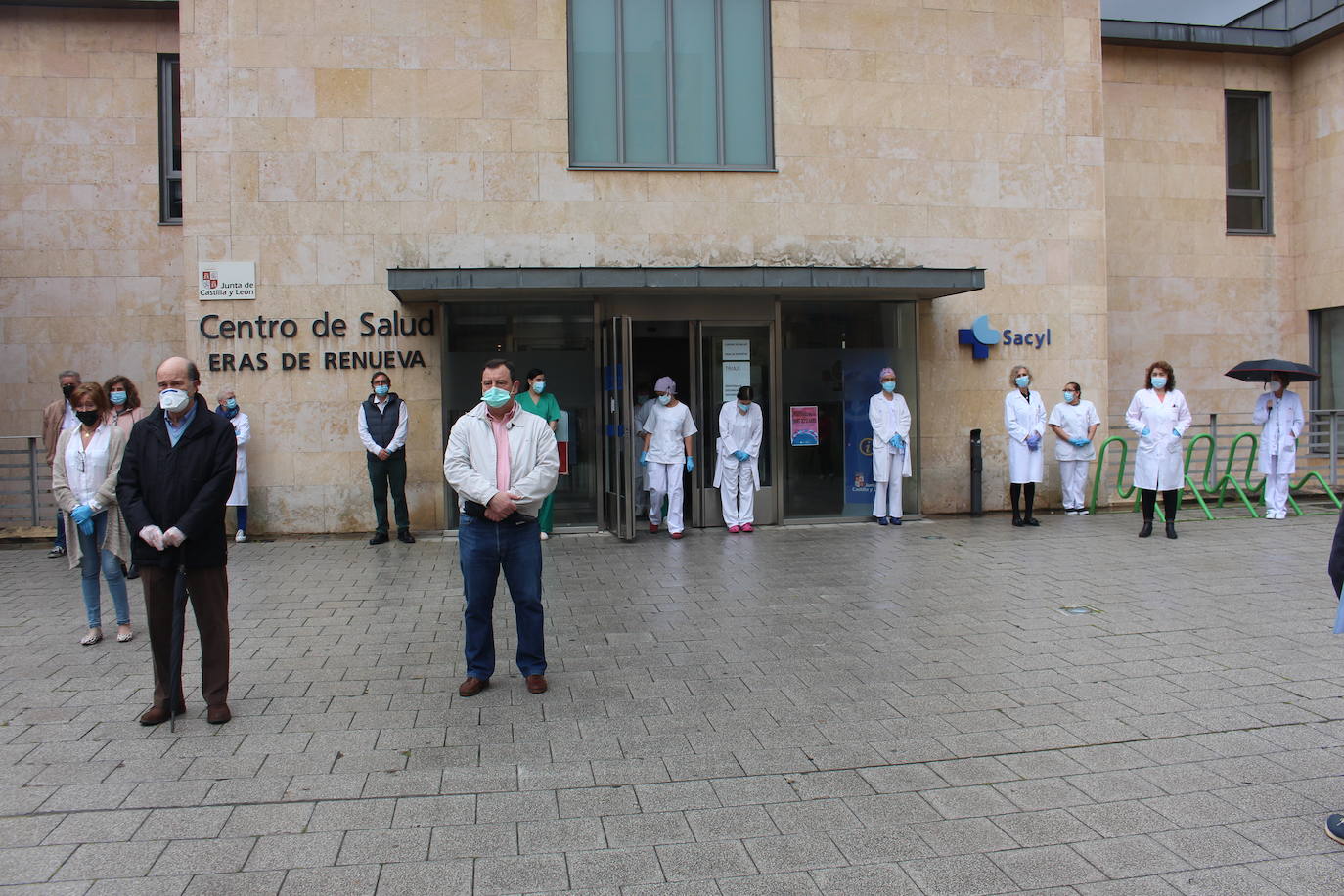 Algunos de los médicos concentrados en León.