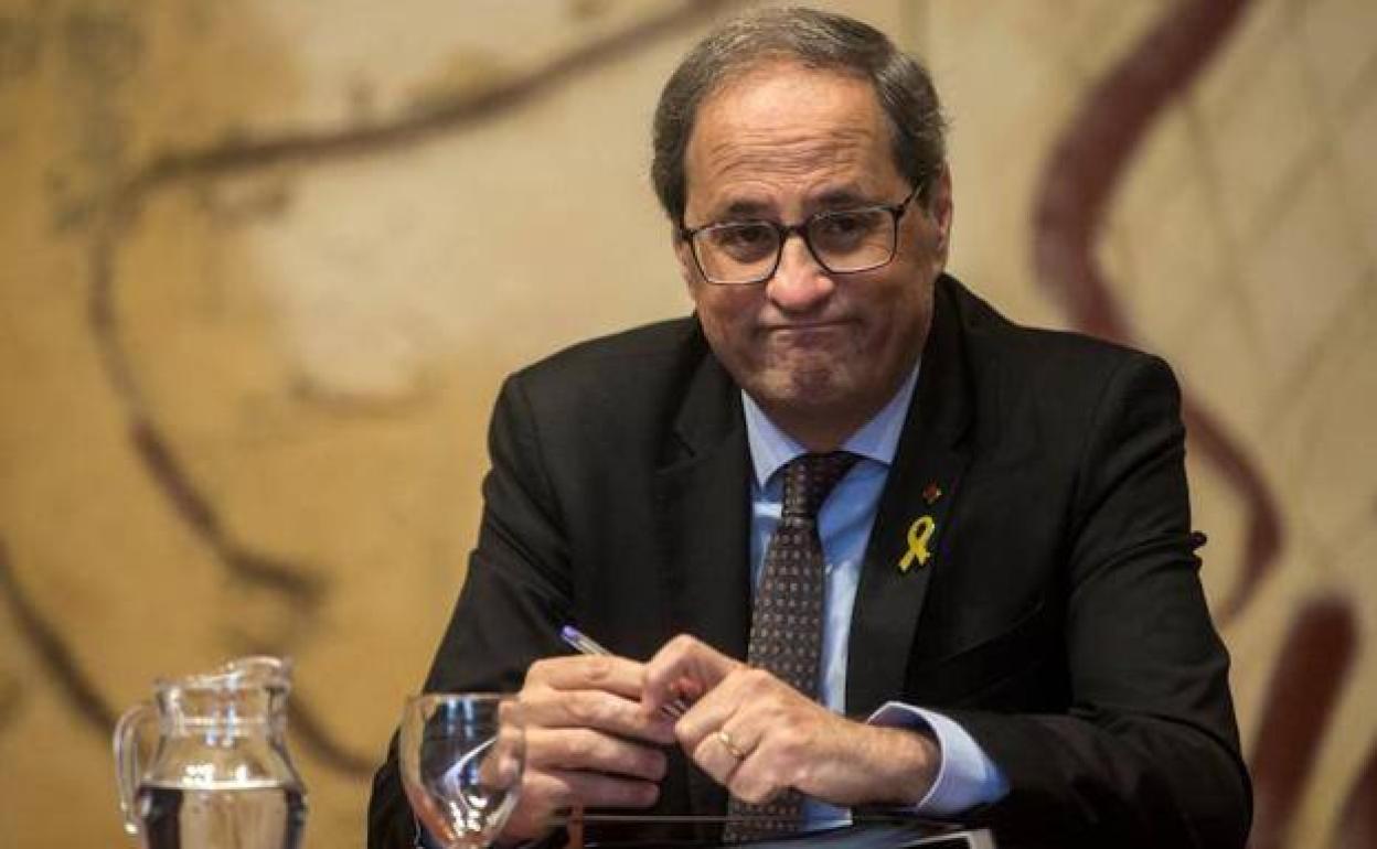 Quim Torra, presidente de Cataluña. 