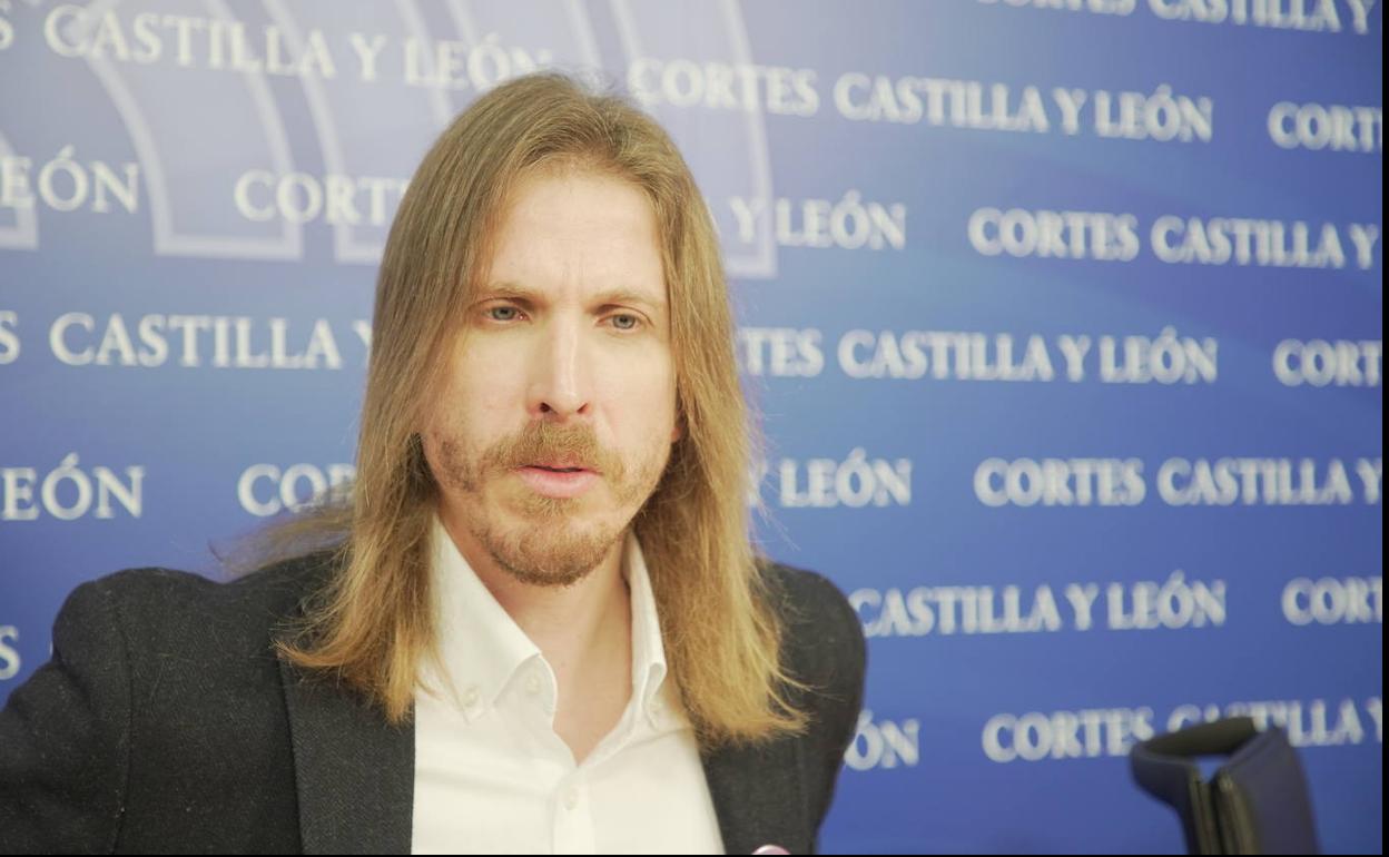 El secretario general de Podemos Castilla y León, Pablo Fernández.
