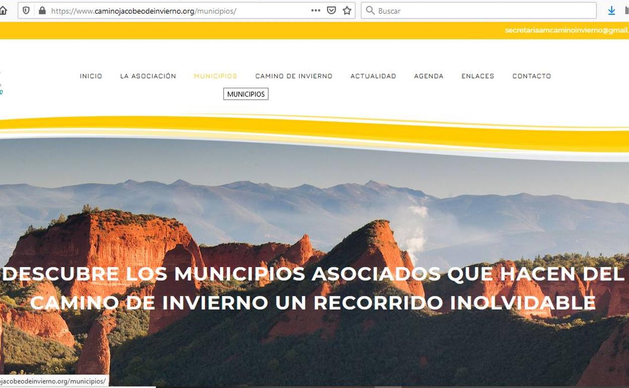 Web promocional del Camino de Invierno.